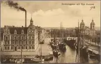 Nyhamn i Landskrona med Drottninggatan och Sofia Albertina kyrka.