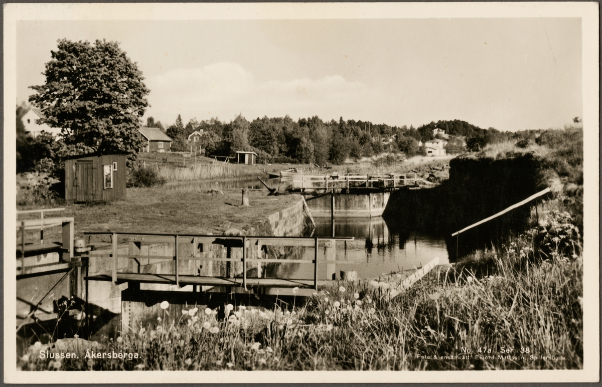 Slussen i Åkers kanal, Åkersberga.