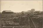 Ulriksfors pappersmassefabrik under byggnad, 16/10 1915.