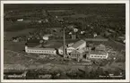 Flygfoto över Ulriksfors pappersmassefabrik.