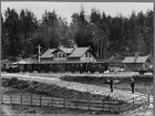 Persontåg vid Gamleby station. Ånglok WÅB lok 2 