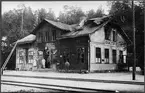 Gamleby station efter branden den 18 juni 1920.