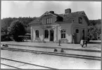 Överum station år 1953.