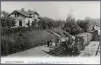 Falerum station. Norsholm - Bersbo Järnväg, NBJ lok 10.