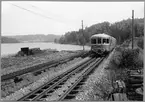 Rälsbuss på ingång till Forsaström 1963.