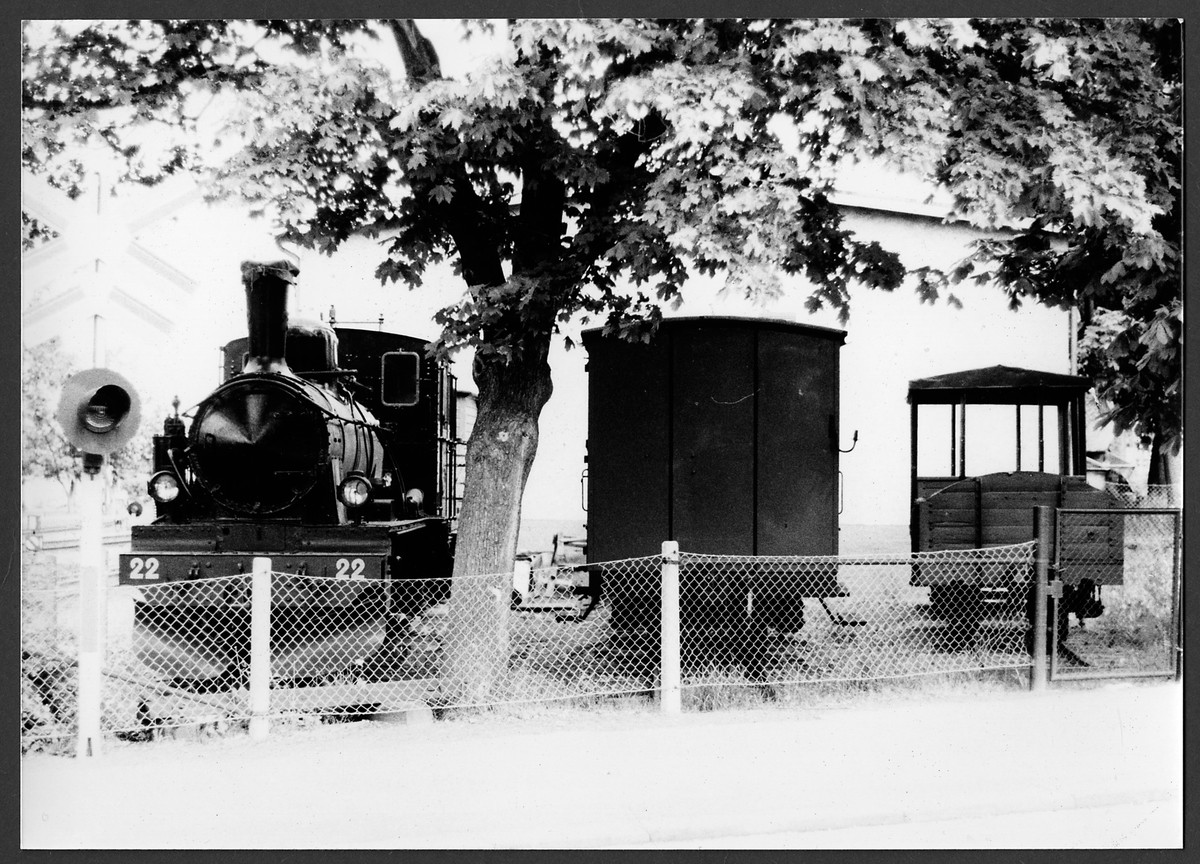 Norsholm - Västervik - Hultsfreds Järnvägar, NVHJ lok 22 under sin tid som museilok i Västervik.