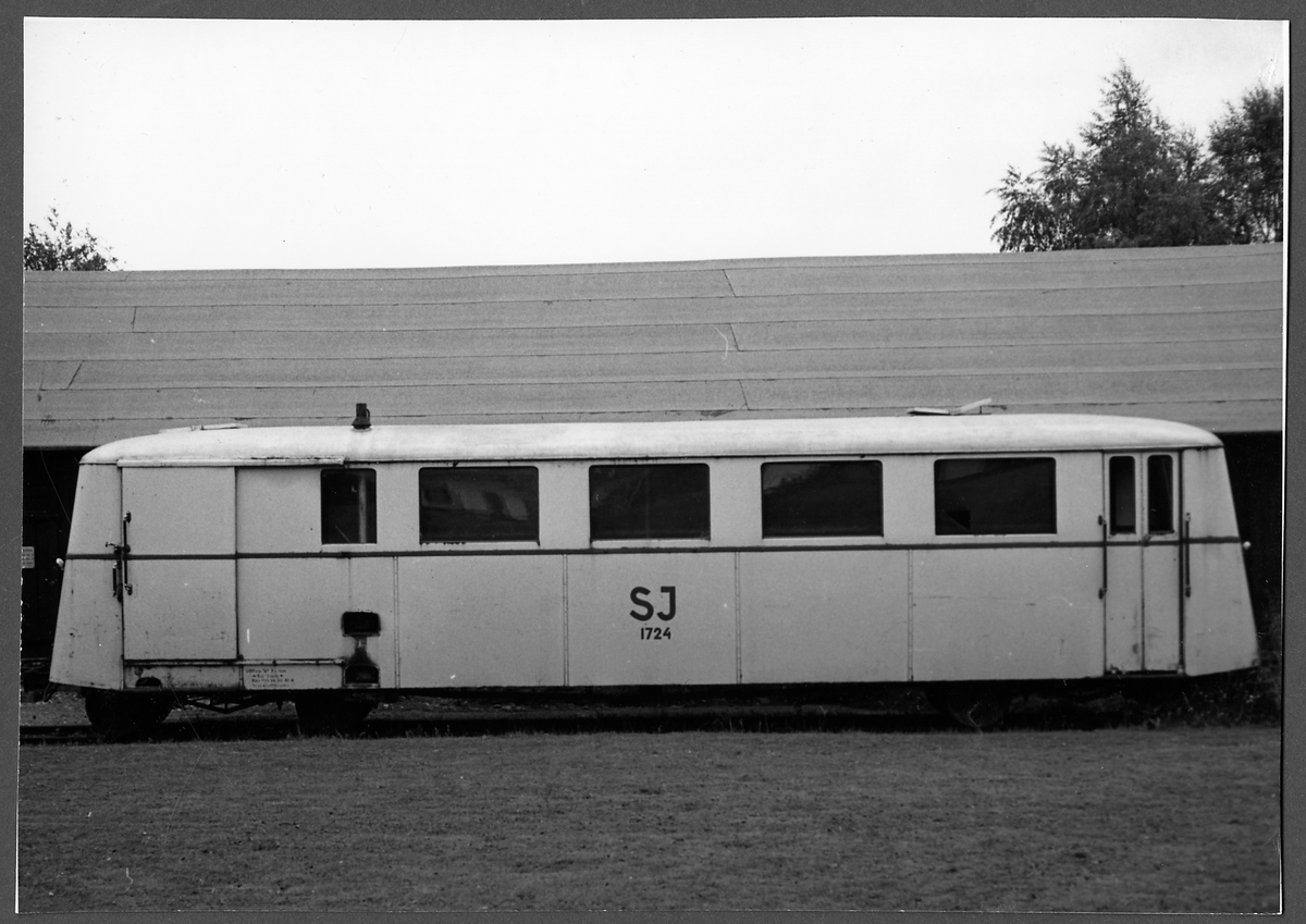 Rälsbuss Statens Järnvägar, SJ UBFo9p 1724 i Vetlanda.