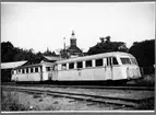 Statens Järnvägar, SJ Yoa1p 24 framför Vadstena slott.