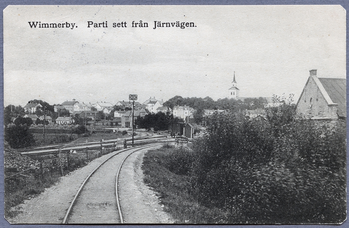 På linjen mellan Vinketomta och Vimmerby längs Vimmerby - Spångenäs Järnväg, VSJ strax innan Vimmerby.