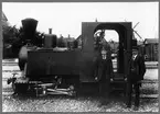Helsingborg - Råå - Ramlösa Järnväg, HRRJ lok 3. Till vänster lokförare Magnus Nilsson.