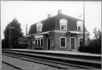 Fjälkinge Järnvägsstation vid Sölvesborg-Kristianstads Järnväg, SCJ.