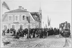 Invigningen av Borgholm - Böda Järnväg i Borgholm den 1 December 1906.