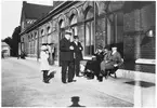 Borås nedre station på 1920-talet.