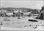 Borås station omkring år 1950.