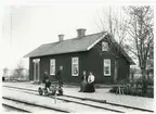 Bryne station på 1890-talet. Lidköping - Håkantorps Järnväg.