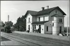 Eldsberga järnvägsstationen.