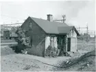 Banmästarstugan i Eslöv byggdes 1877 och revs under 1939.