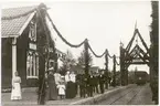 Flybo station vid invigningen av sträckan Klavreström-Åsheda, 1902.