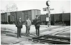 Frövi station med ett personalfoto.