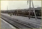 Hette före 1921 Järfva. Det nuvarande stationshuset i trä i två våningar uppfördes 1866. Den 19 juni 1939 brann södra flygeln ned .Stationshuset rivet på 1970-talet. Namnet 1921 ändrat till Ulriksdal.
Ändstation  provbana för el-drift, Värtan-Tomteboda-Hagalund-Jerfva.Godsmagasin till höger.
Perrong 2,stins Molander främst, Till vänster Unge och längst till höger Törner. Järva hade eget gasverk för belysning ute och inne.
Fordonen är Statens Järnvägar, SJ elektrisk motorvagn  1391, personvagnar Co5 1390, BFo 1418, elektriskt motorvagn 1393