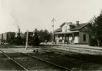 Stationen.
Nora - Karlskoga Järnväg, NKJ lok 9 