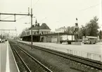 Linköping Central stationshus och plattform.