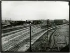 Utsikt över Malmö Centrals bangård. Kolbrygga och omformarstation. Fotot taget av Küller, Ragnar Hovfotograf. Född i Skövde 12/8 1882, uppväxt i Skövde, död 26/8 1941.