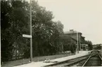 Sollefteå Järnvägsstation. Statens Järnvägar, SJ. Banan elektrifierades 1939.