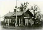 Tuna station 1894. Hultsfred-Västerviks Järnväg, HWJ