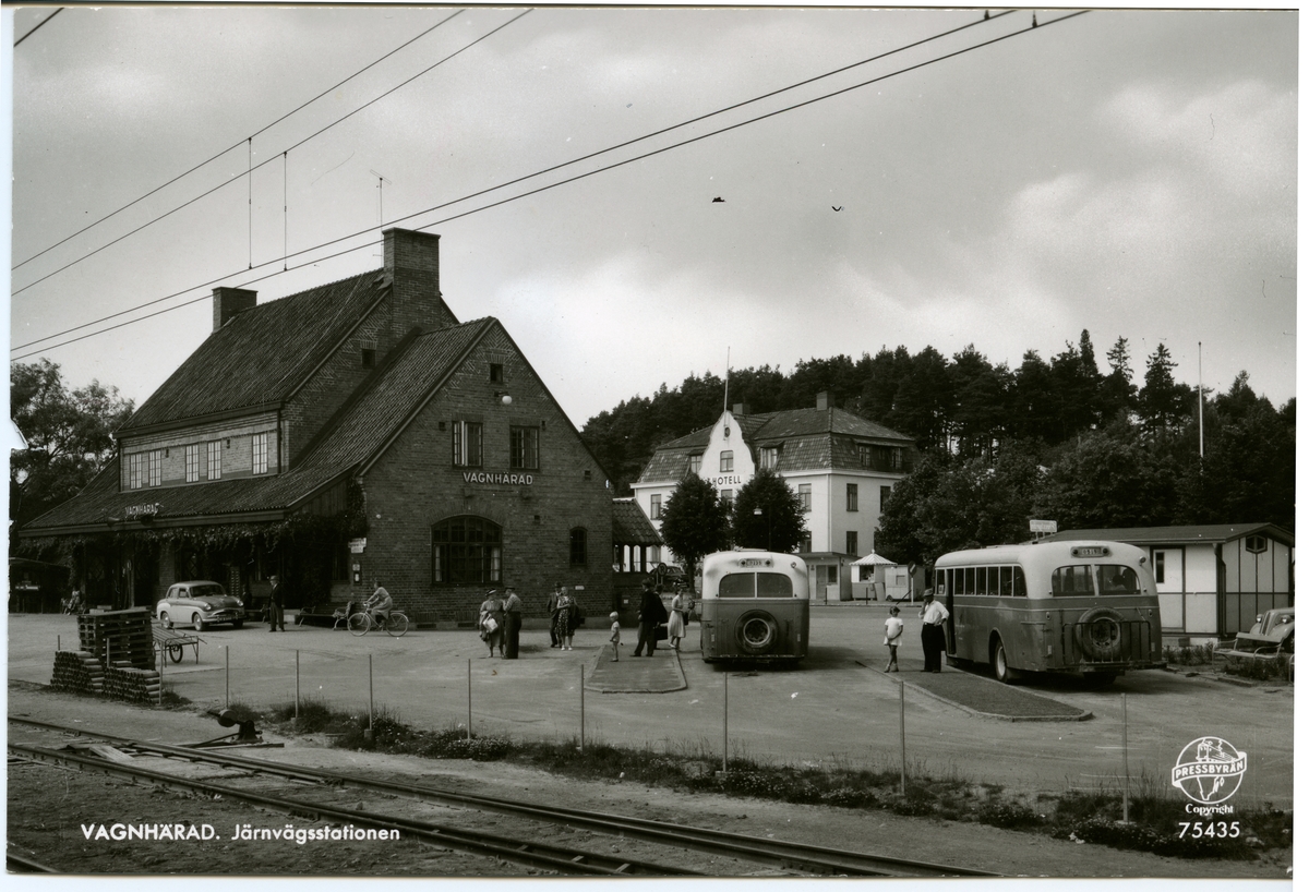 Vagnhärad järnvägsstation.