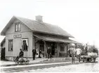 Vretens station. (Wreten) Hjo-Stenstorps Järnväg. (HSJ).