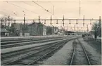 Örebro central. Statens Järnvägar, SJ. Eldrift 1932.