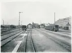 Örebro södra station. Statens Järnvägar, SJ. Eldrift 1932.