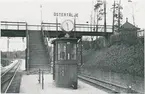 Östertälje station. Statens Järnvägar, SJ. Foto av viadukten.