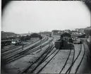 Norra station från viadukten i Kungsgatan 1896.