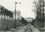 Järnvägsviadukt i Sölvesborg. Sölvesborg-Kristianstads Järnväg, SCJ.