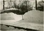 Snöskottning på Mullsjö plattform.