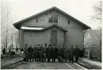 Flyttning av gamla stinsbostaden i Nässjö till Hembygdsparken 1957.