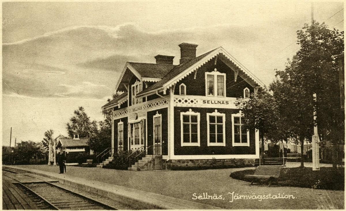 Sellnäs järnvägsstation.