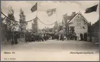 Invigning.  Stationen uppfördes 1902
ÖCJ , Östra Centralbanans Järnväg