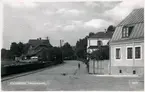 Sölvesborg , station och Trädgårdsgatan.
SCJ,  Sölvesborg - Kristianstads Järnväg