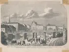 Sammanbindningsbanan  i Stockholm.
Från Ny Illustrerad Tidning, 1867-09-28