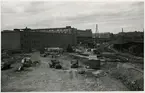 Statens Järnvägar, SJ, Stockholm centralstationen ombyggnad av bangården 1954.