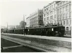 Första eldrivna motorvagnståget i Stockholm.