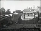 Karlberg. Stödmur vid Rörstrand.