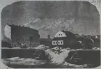 Utsikt över Gamla Kungsholmsbrogatan, Stockholm Mars 1868.