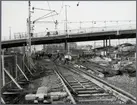 Central station under ombyggnad av bangården.