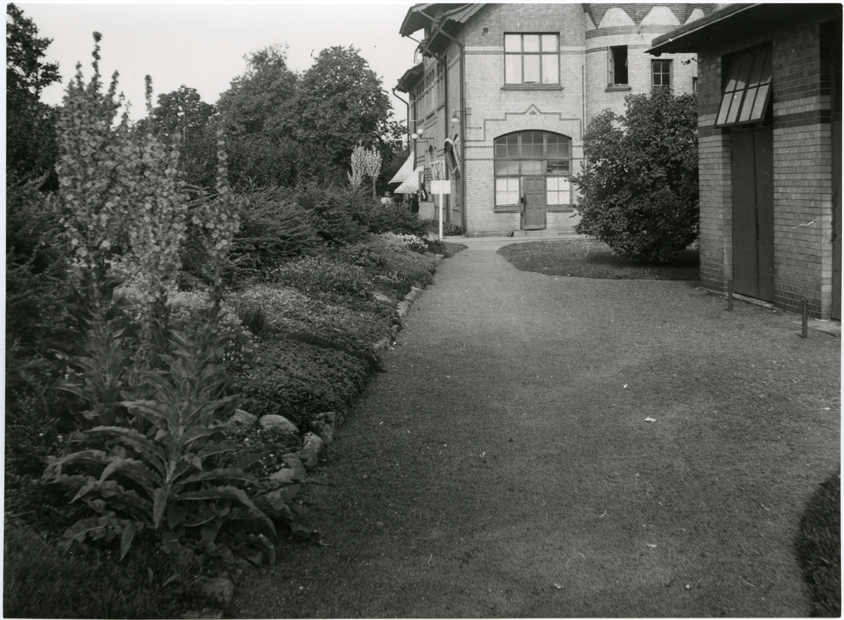 Plantering vid Uddevalla station, 1943.