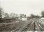 Borås - Ulricehamns Järnväg, BUJ. Stationshuset i bild.