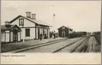 Västgärde stationshus kring sekelskiftet.